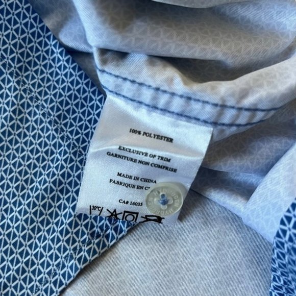 New Hydrogen Men’s Button Up Short Sleeve Size Medium - Picture 6 of 8